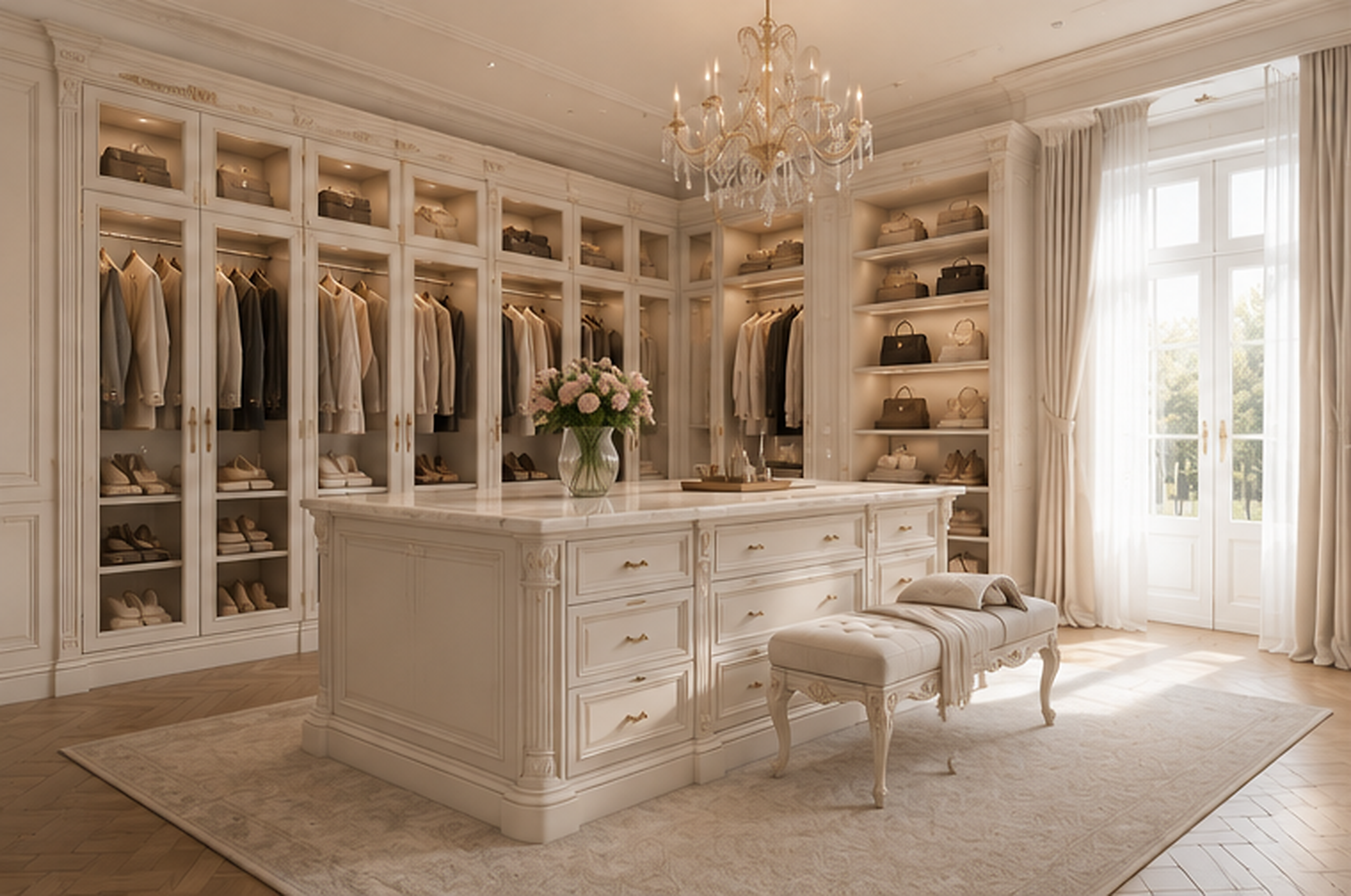 Meadows Way — White Lacquer Wardrobe
